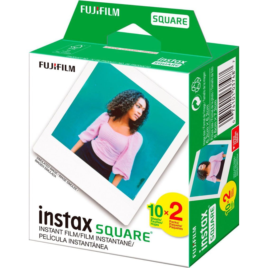 Fujifilm Instax Square Film - 2-pack 20 sheets