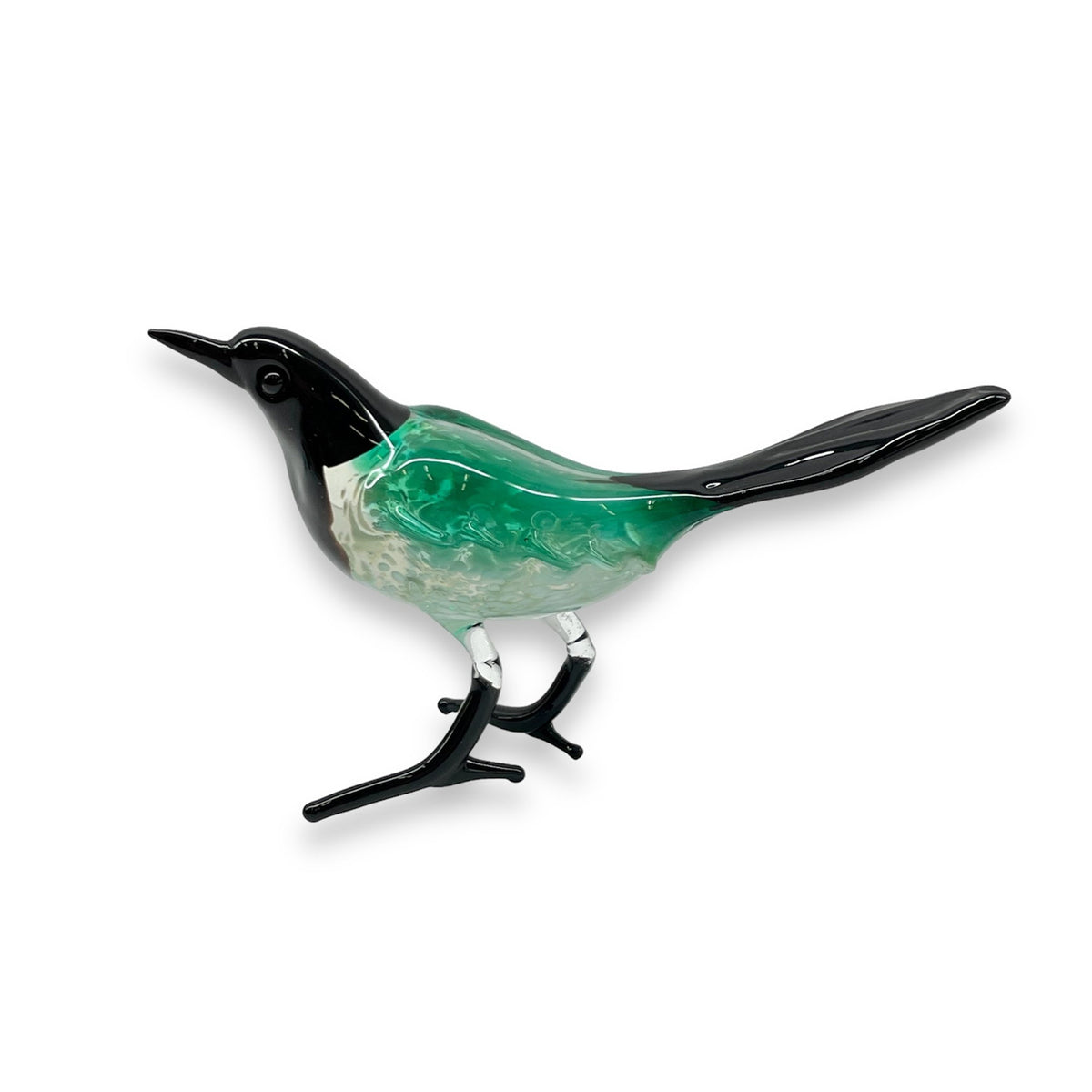Art Glass Bird - Magpie