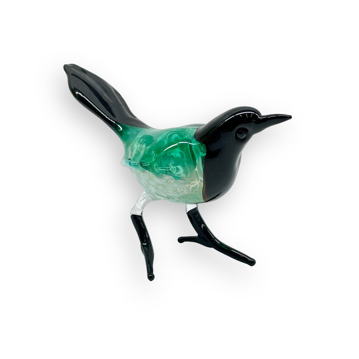 Art Glass Bird - Magpie