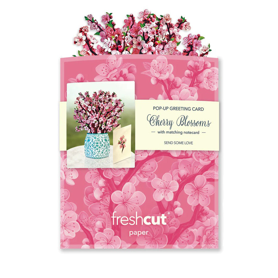 Mini Cherry Blossoms Pop-up Notecard