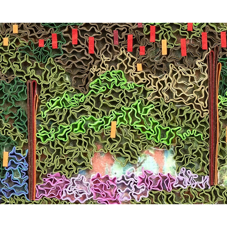 Monet The Artist&#39;s Garden at Giverny Quilled Greeting Card