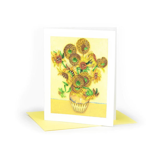 Van Gogh Sunflowers Quilled Greeting Card - Getty Museum Store