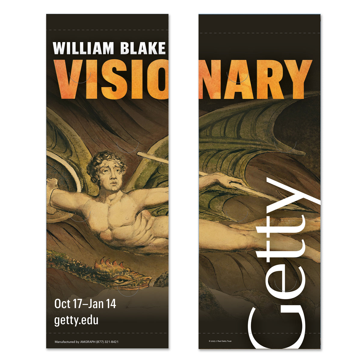 Getty Exhibition Street Banner (set of 2) - William Blake Visionary