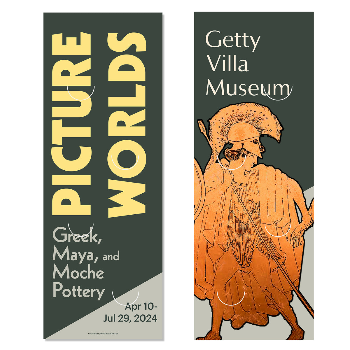 Getty Exhibition Banner (set of 2) - Picture Worlds