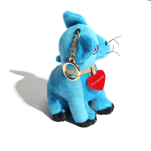 Plush Purrquoise Keychain - Getty Museum Store