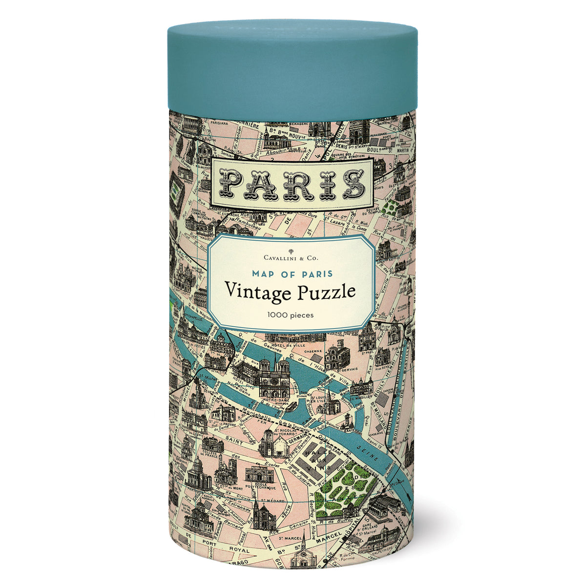 Vintage Paris Map Puzzle