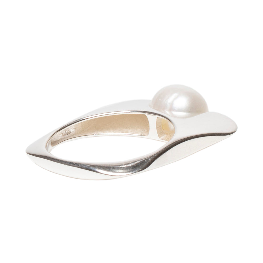 Squared Pearl Ring