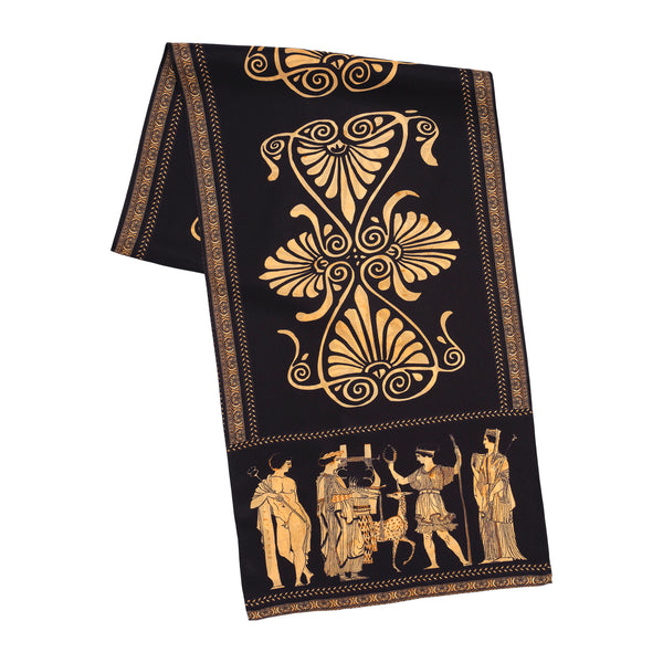 〈BREATH/ブレス〉BLACK CARD SILK SCARF 完売品 Red-Figure Scene Silk Scarf - Getty Museum Store