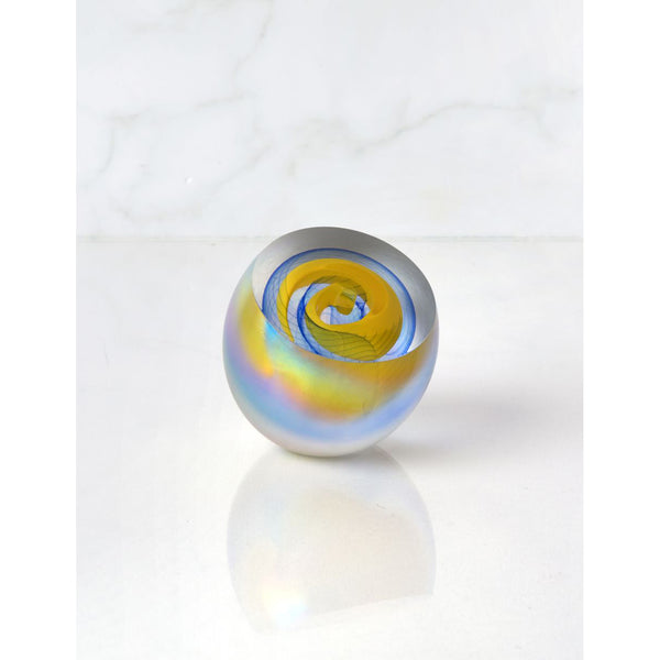 Glass Eye Studio ペーパーウェイト ガラス球 青紫色 Glass Eye Studio ペーパーウェイト ガラス球 青紫色 - メルカリ