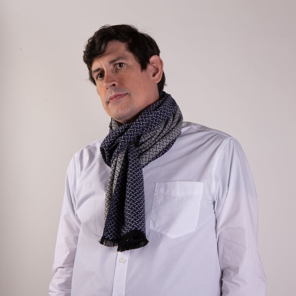 Crosshatch Pattern Scarf - Getty Museum Store