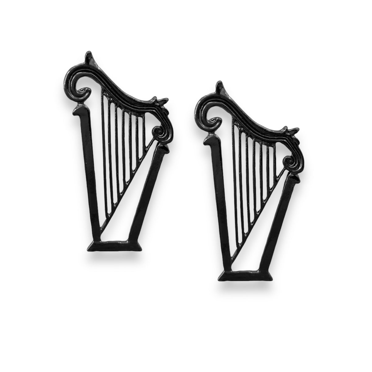 Harp Post Earrings