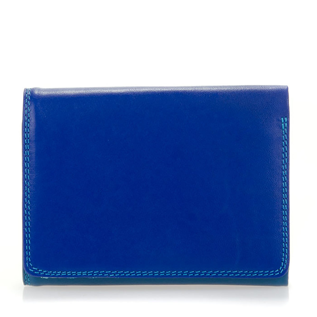 Colorful Leather Tri-Fold Wallet- Seascape | Getty Store