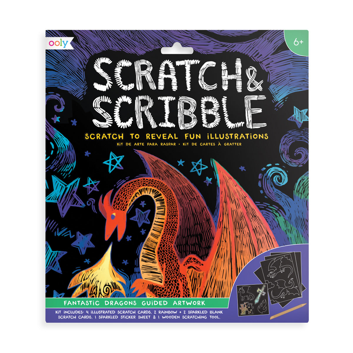 Scratch and Scribble Kit - Dragons