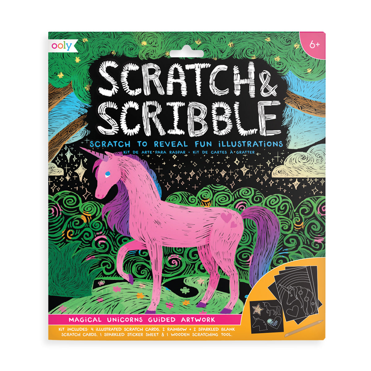 Scratch and Scribble Kit - Unicorns