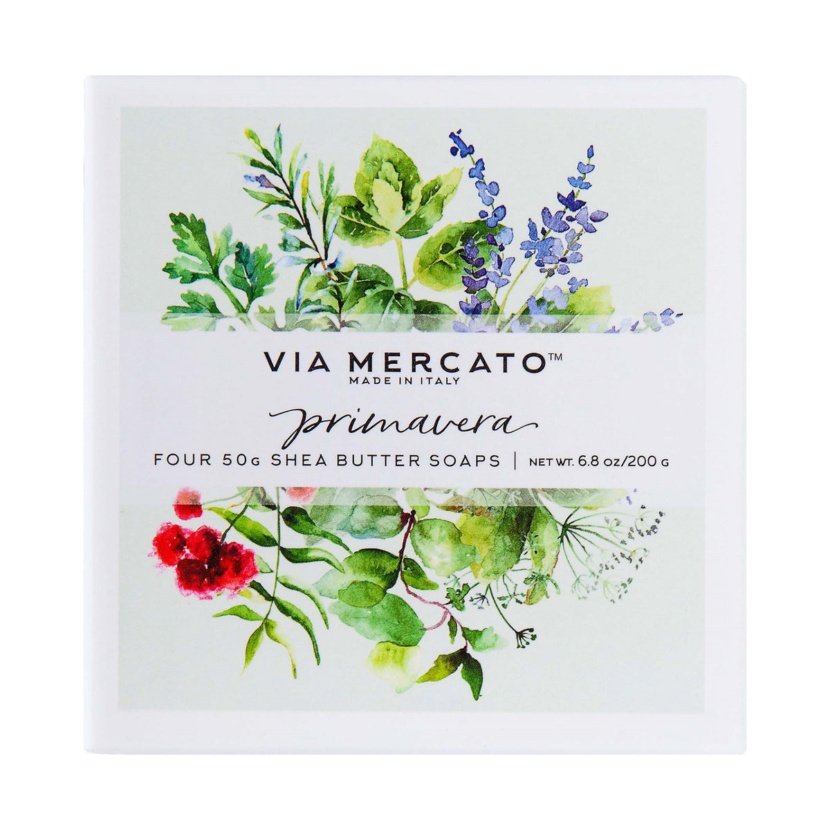 Via Mercato Primavera Soap Set - Fresh Herbs