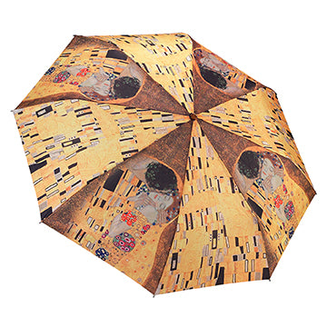 Klimt&#39;s The Kiss Reverse Close Folding Umbrella