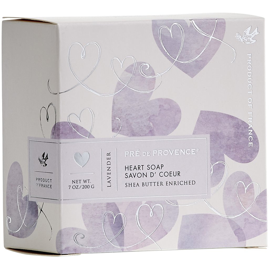 Heart Shaped French Artisan Soap - Lavender