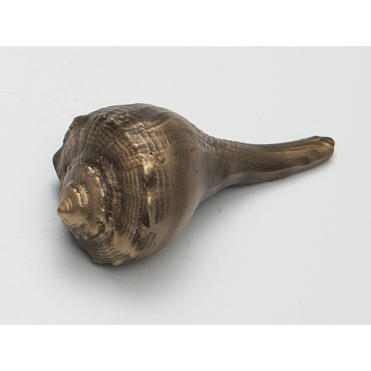 Bronze Lightning Whelk Shell Figurine