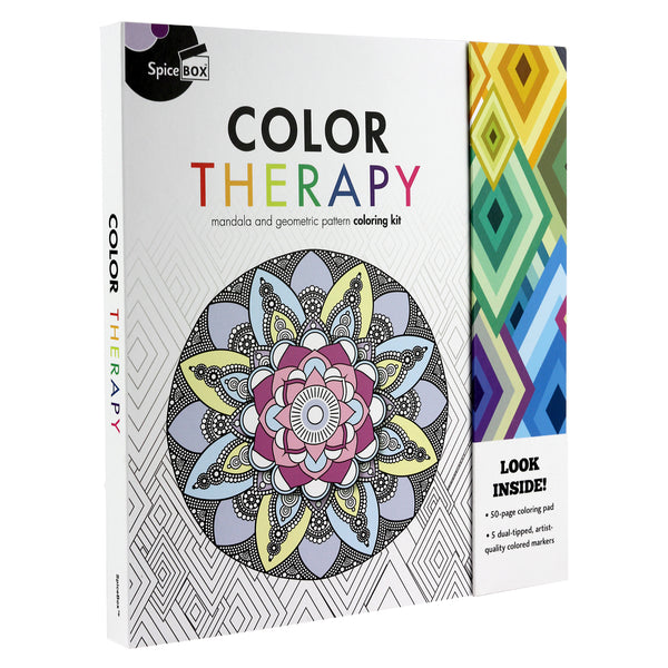 COLOUR THERAPY MANDALA – Colouring Book For Adults –  –  Colourful Stationery Sellers