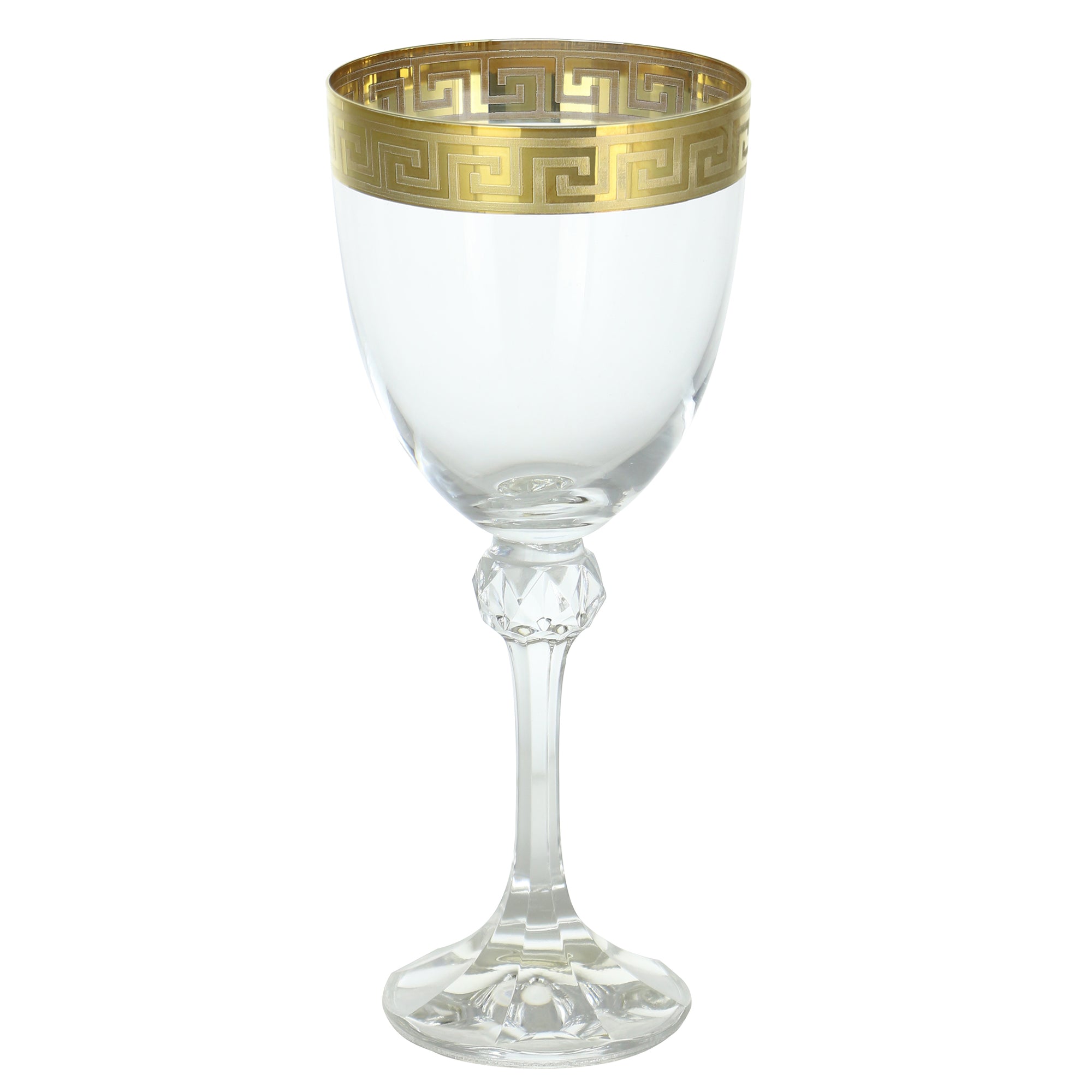 Wine Glass- Greek Key Design | Getty Store