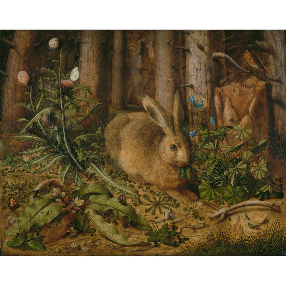 A Hare in the Forest Brooch inspiration artwork | Getty Store