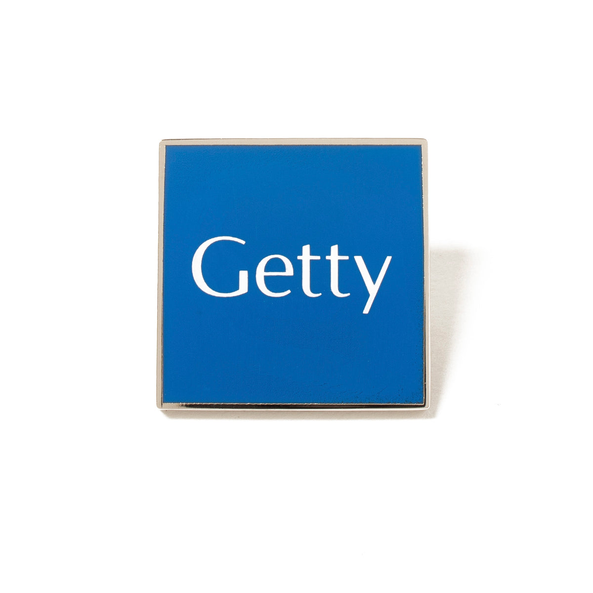 Getty Logo Collector Pin - Blue Enamel