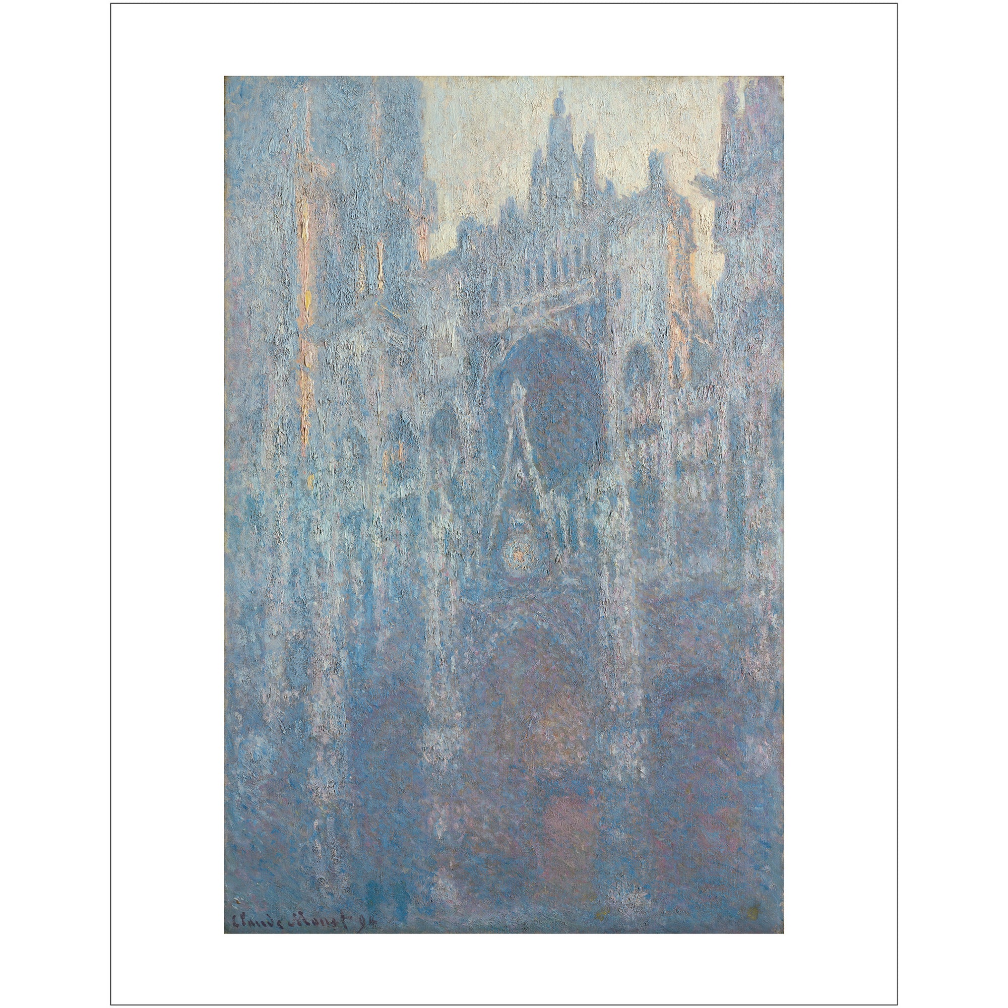 Monet- Portal of Rouen Cathedral in Morning Light- 11"x14" Print | Getty Store