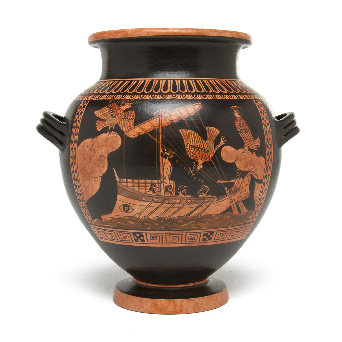 Greek Stamnos Vase- Odysseus &amp; Sirens-Small | Getty Store