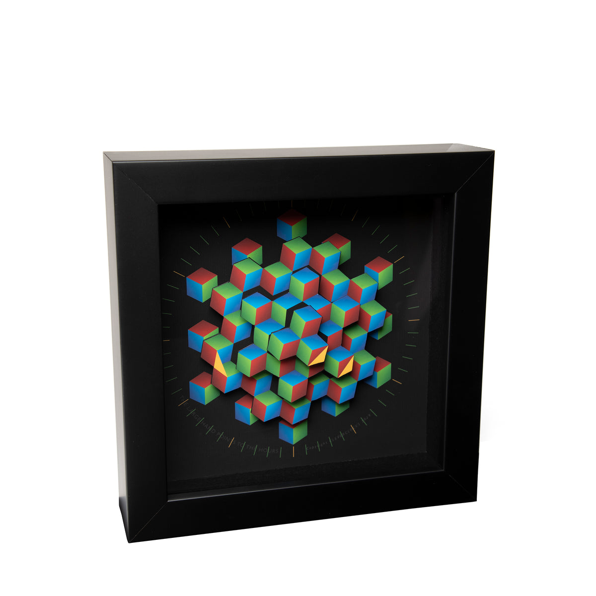 Cleverclock - Medium Hexagon Wall Clock