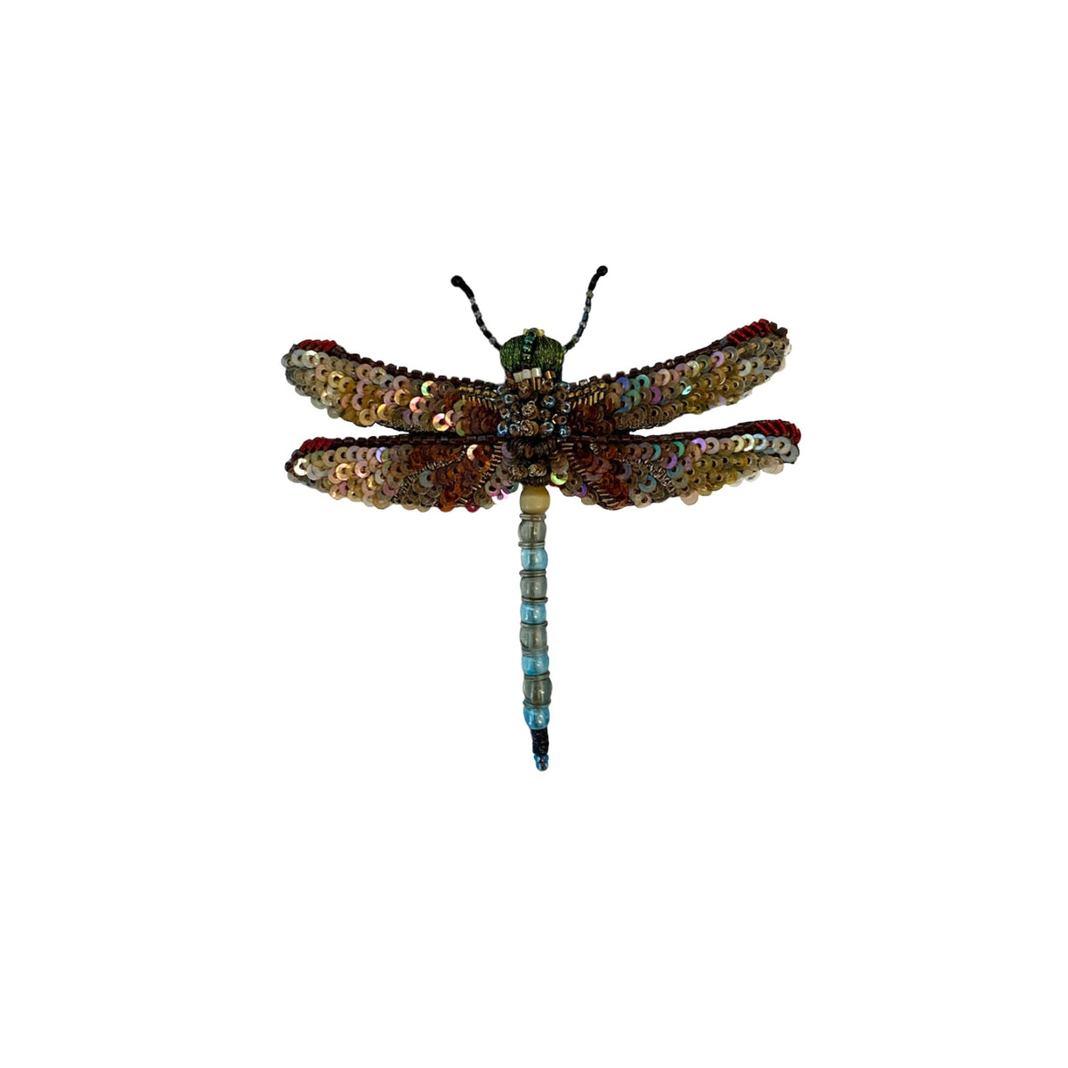 Dragonfly Embroidered Brooch