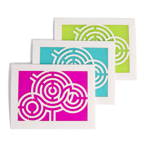 Getty Center Azalea Maze Laser Cut Notecard - Getty Museum Store