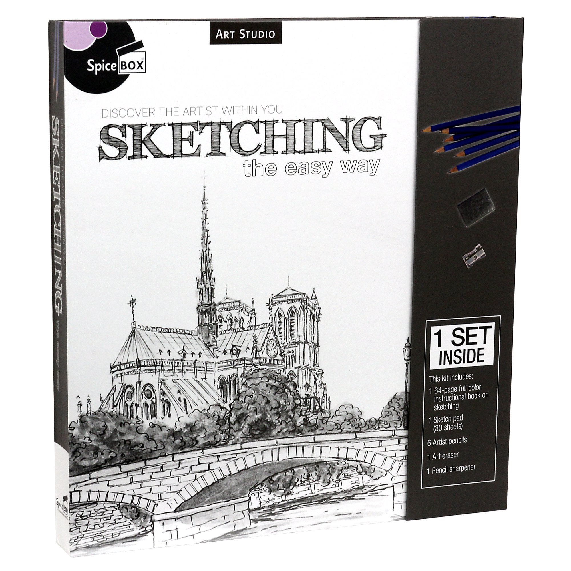 Beginner Art Sketching Drawing Set, Artist Kit