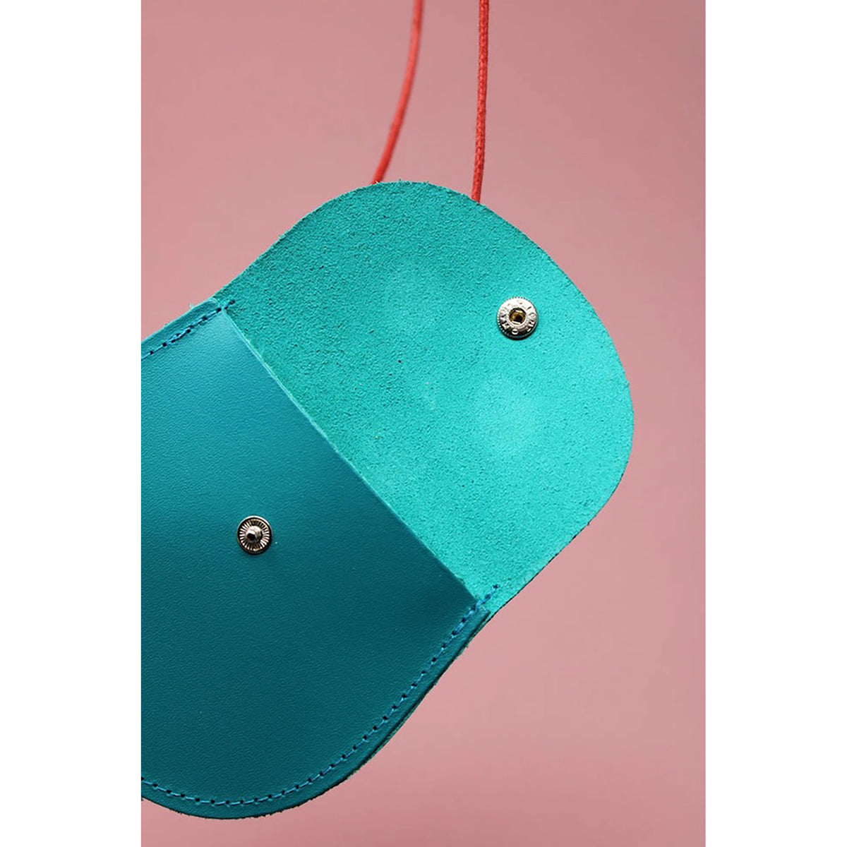 Googly Eye Mini String Purse - Turquoise