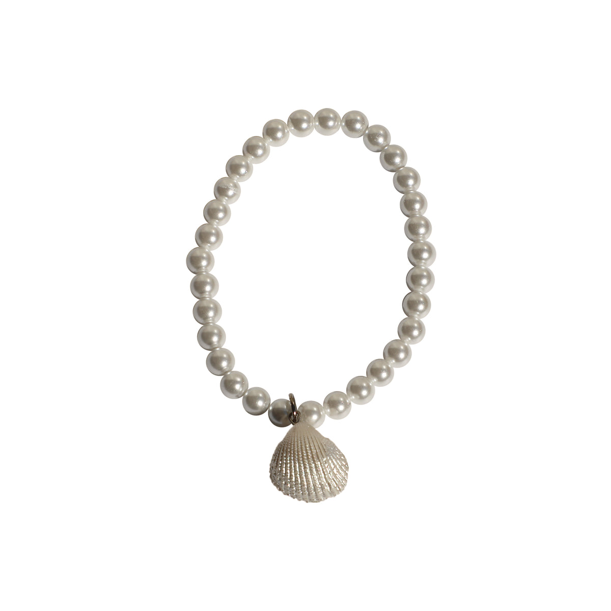 Pearl Charm Faux Pearl Bracelet