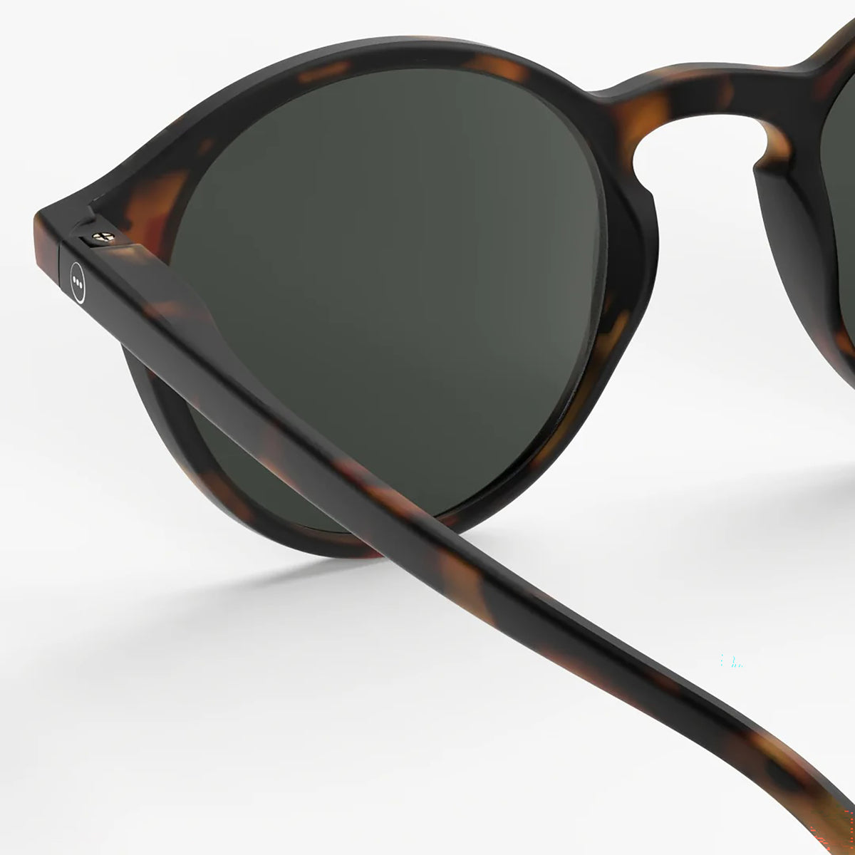 Brown sunglasses with a white background