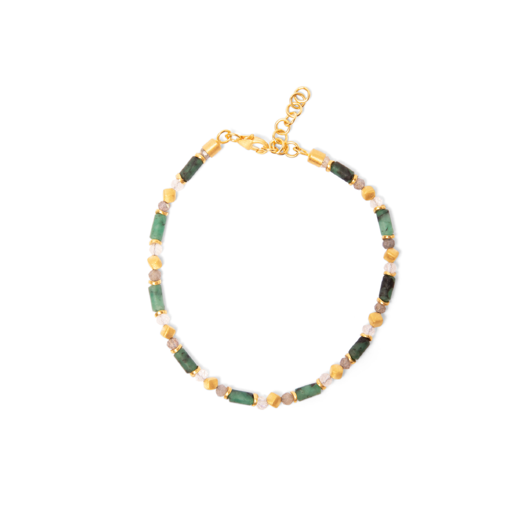Isidora Emerald Moonstone Bracelet