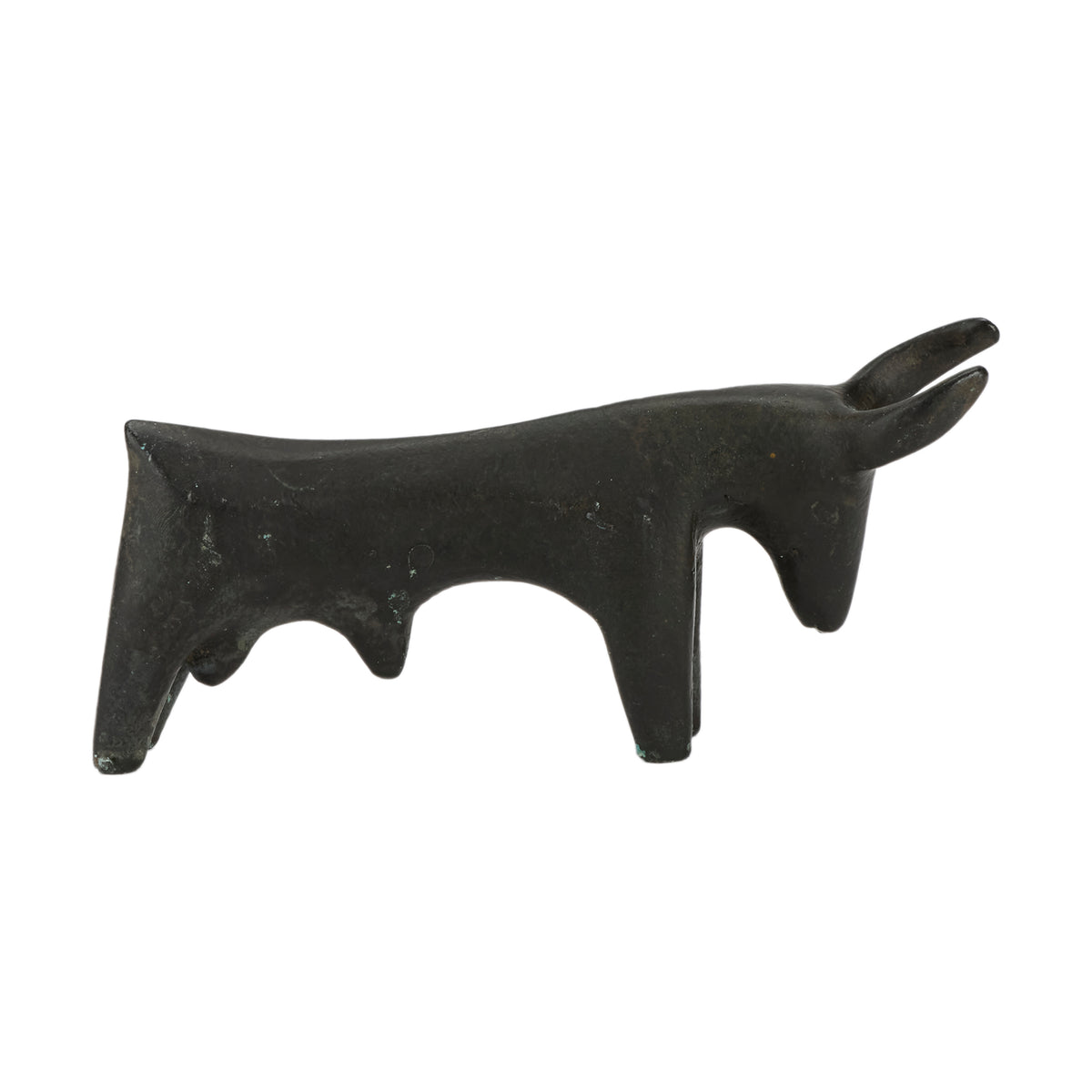 Bronze bull statue