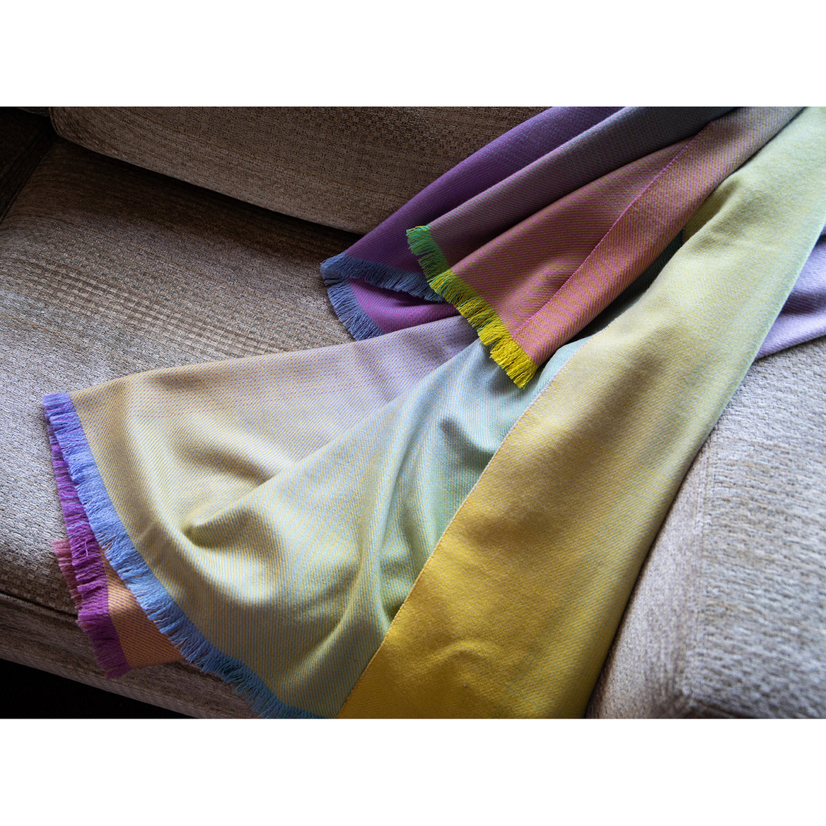 Pastel Spectrum Throw