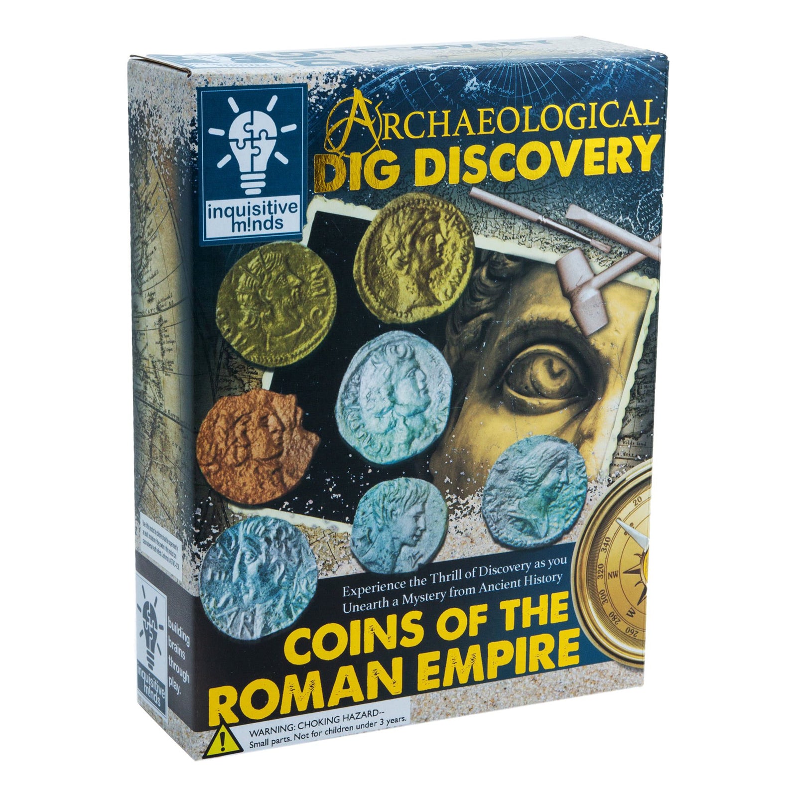Box for 'Archaeological Dig Discovery: Coins of the Roman Empire' educational kit.
