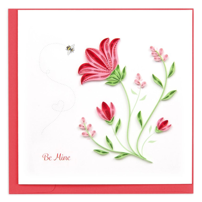 Be Mine Quilled Greeting Card