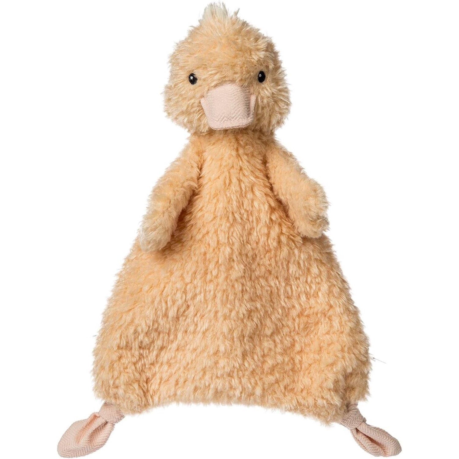 Plush toy resembling a duck on a white background