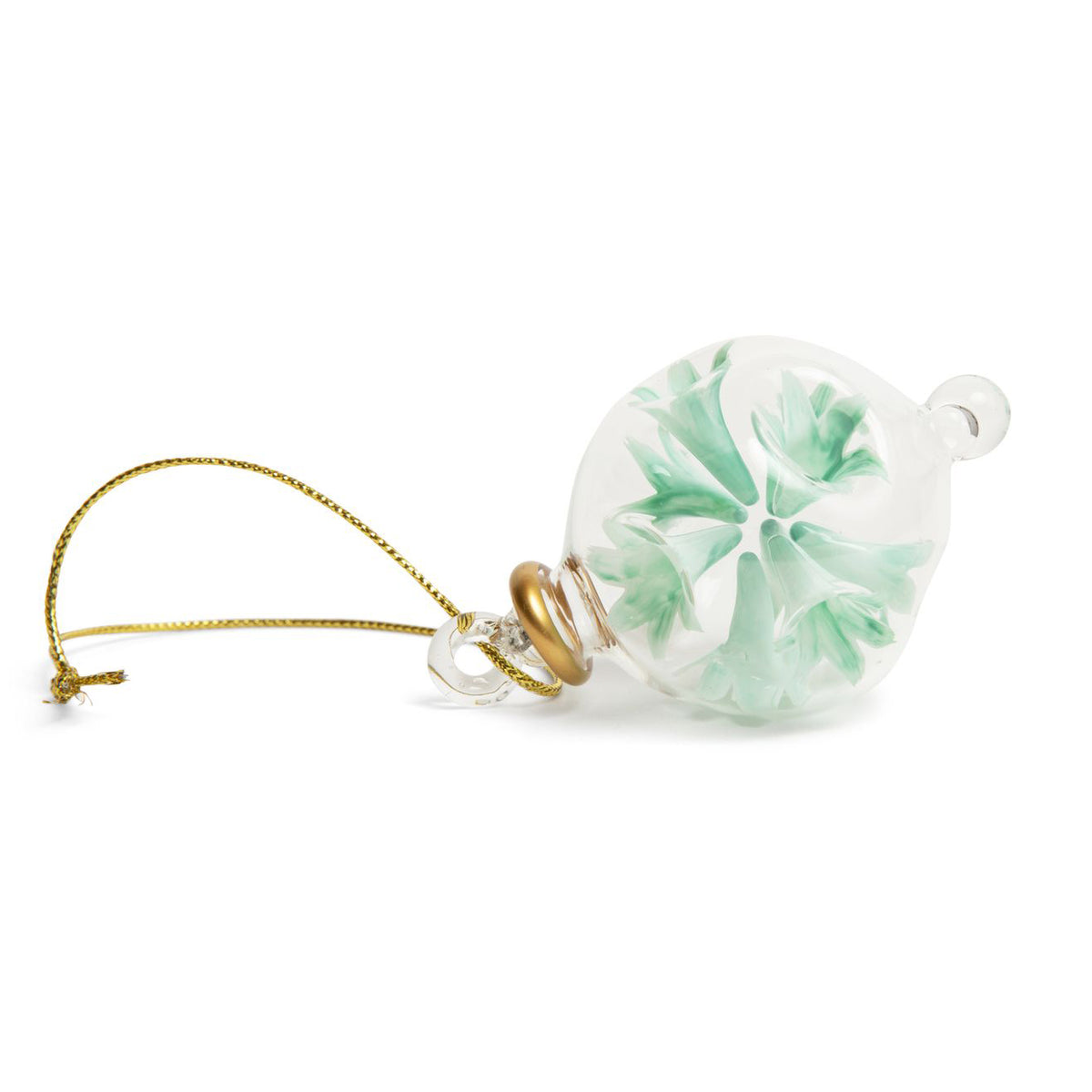 Blown Glass Ornament - Pistachio Blossoms