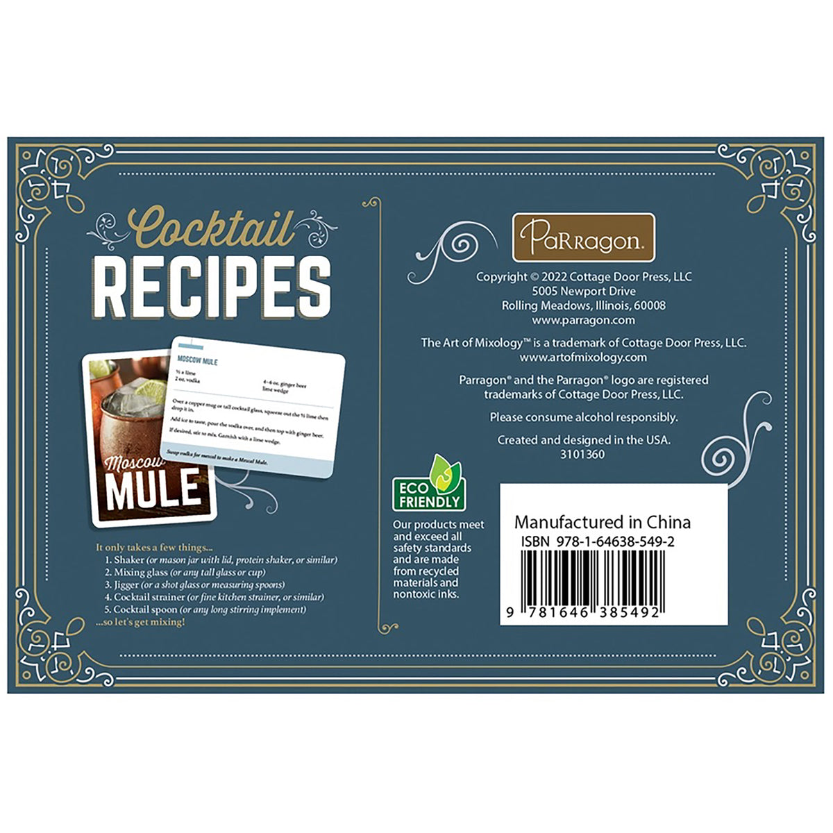 Art of Mixology Cocktail Recipes Cards