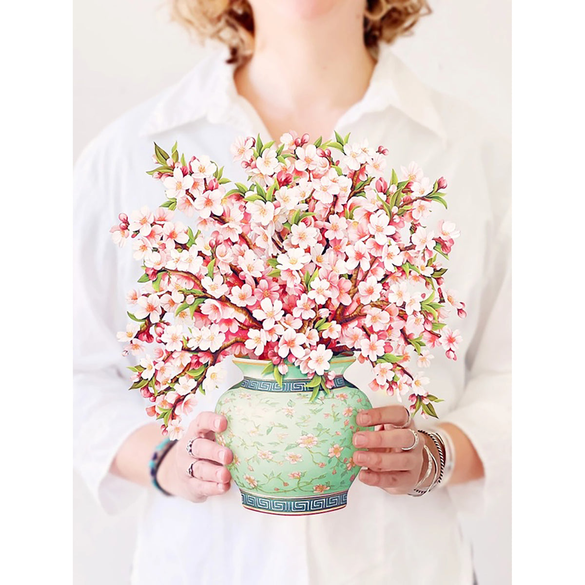 Japanese Cherry Blossoms Pop-up Notecard