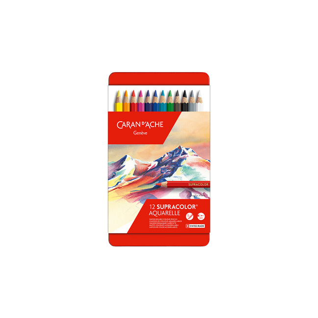 Supracolor Aquarelle Pencil Set - Box of 12 Colors
