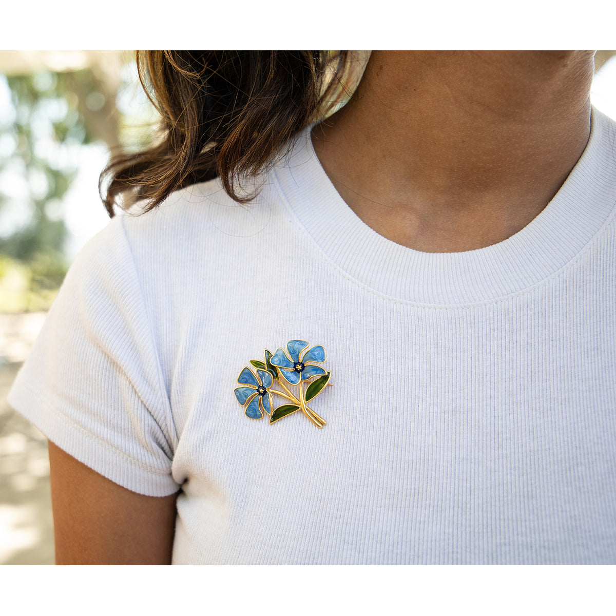 Periwinkle Brooch