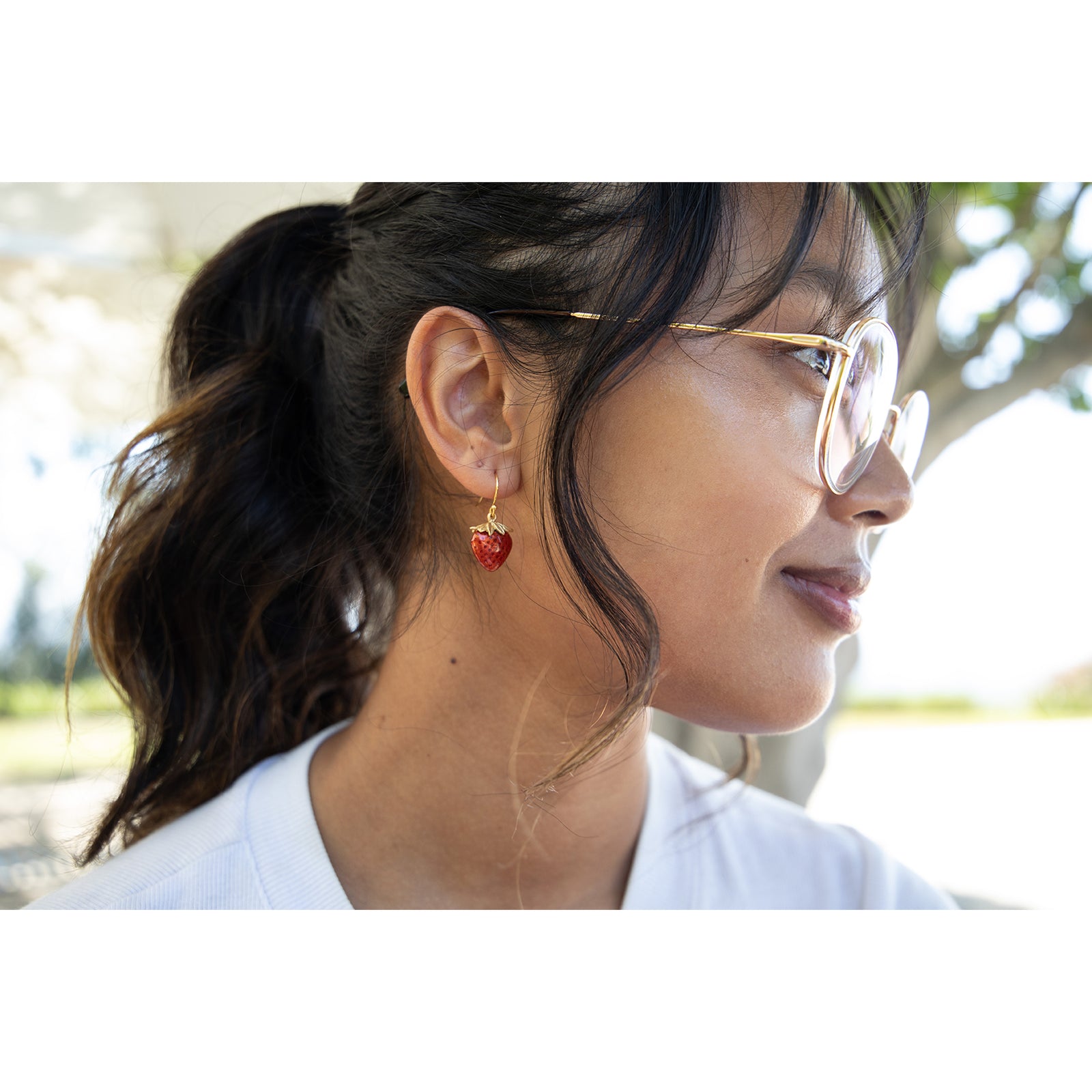 Manet Strawberry Earrings | Getty Store