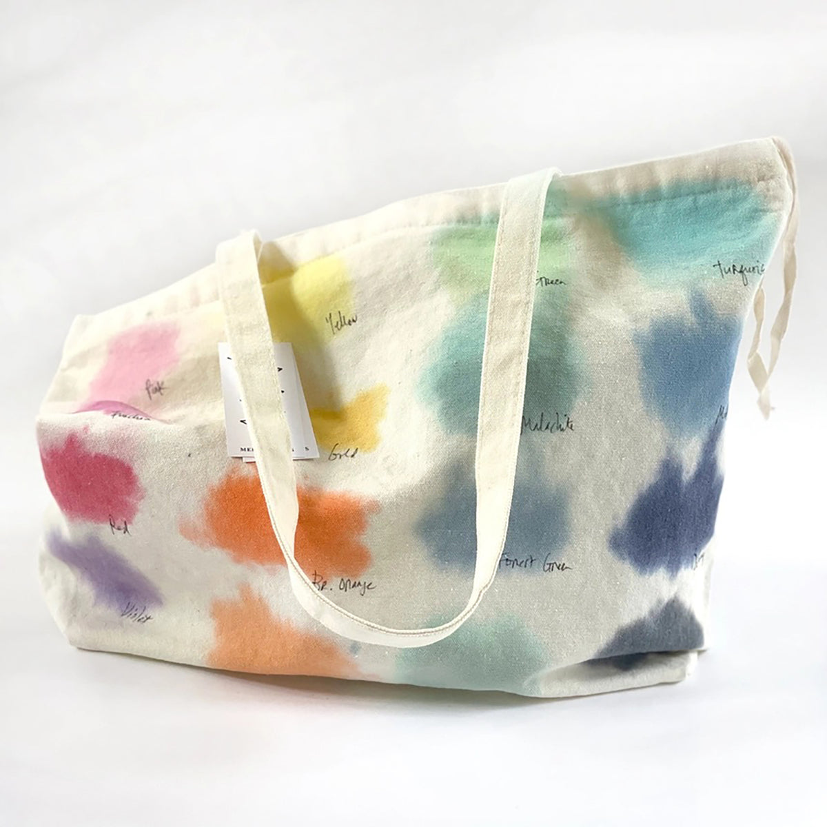 Color Study Hand Painted Zip Tote Bag