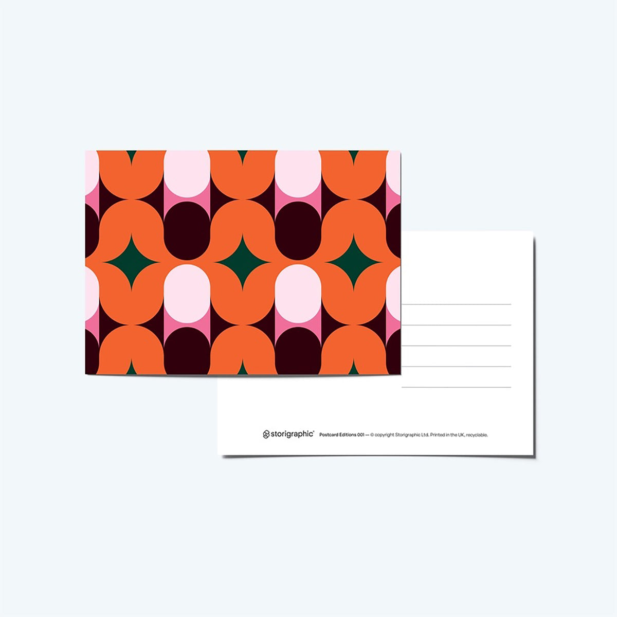 Geometric Postcard Book
