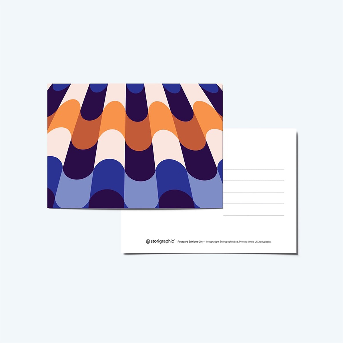 Geometric Postcard Book